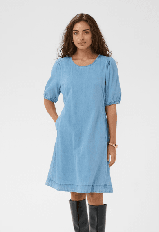 Culture CUnua Arpa SS Dress - Light Blue