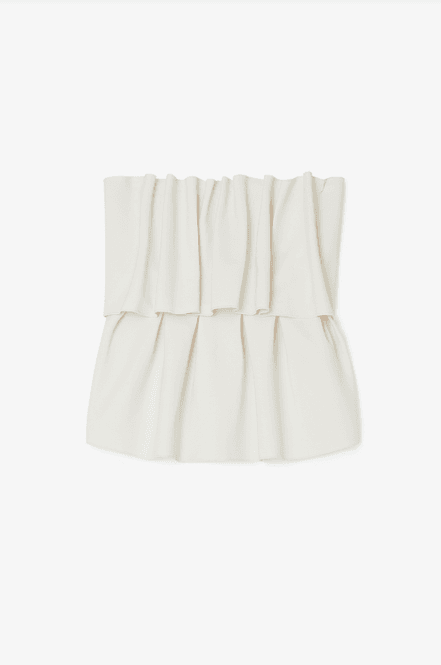 Hovedbilde SCULPTED TUBE TOP WHITE/ Dagmar