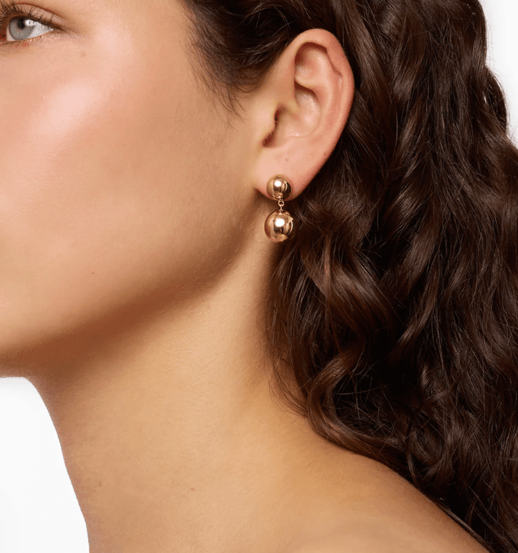  THE CAROLINE EARRINGS GOLD/ Liè Studio