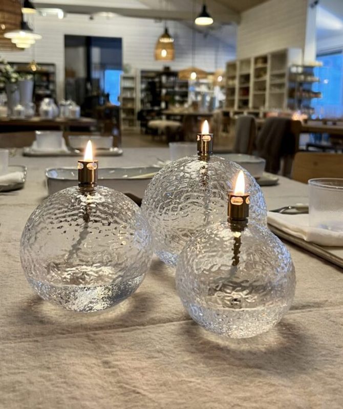 Peri Living Oljelampe Round Hammered-Brass/ Peri design