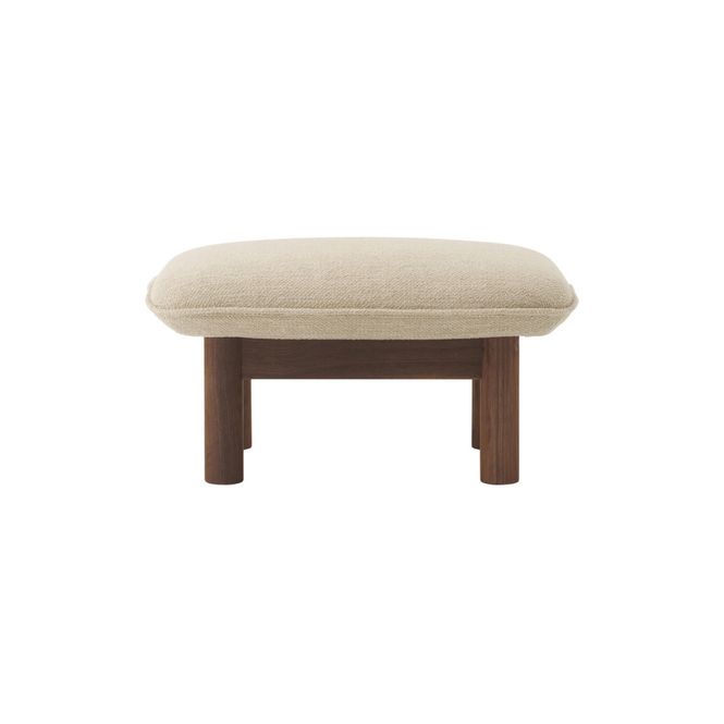 Hovedbilde Brasilia Ottoman, walnut/bouclé 02 AUDO ...