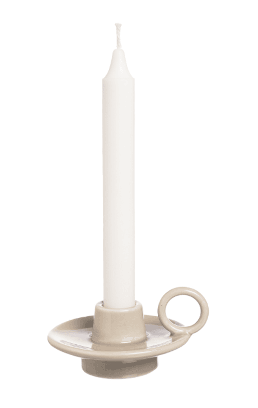 Lysestake for kronelys H5,8 cm, sand/ Ernst