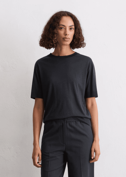 Hovedbilde Tencel T-shirts short sleeve Deep night blue/ ...