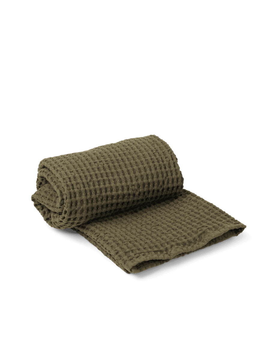 Organic Bath Towel  - Olive/ Ferm Living