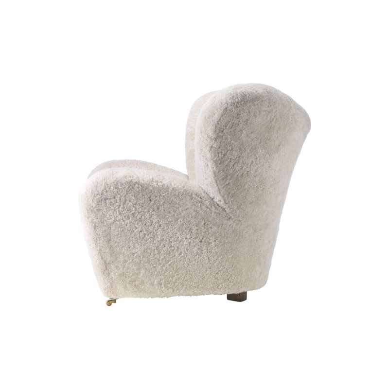 The Tired Man Lounge Chair & Ottoman, moonlight AUDO Copenhagen