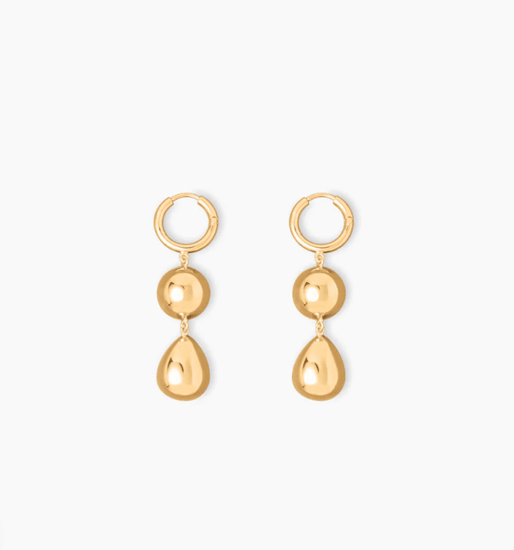 THE CATHRINE EARRINGS GOLD/ Liè Studio
