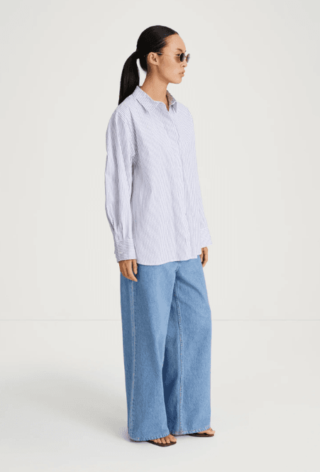 Hovedbilde JANIS SHIRT - BL5UE/WHITE STRIPE/ Stylein