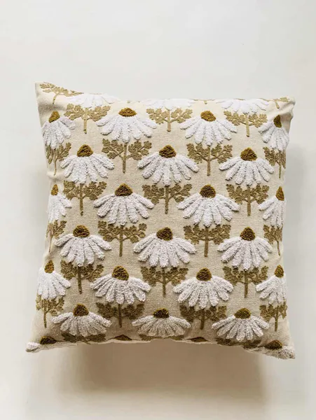 Bilde av Putetrekk 45×45 cm prestekrager natur/ Trend ...