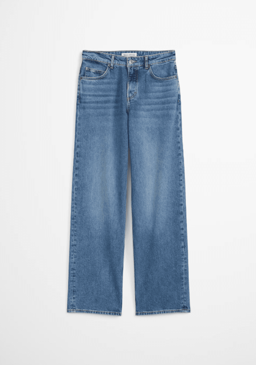 Jeans model Linn wide with CIRCULOSE vintage blue wash/ Marc O'Polo