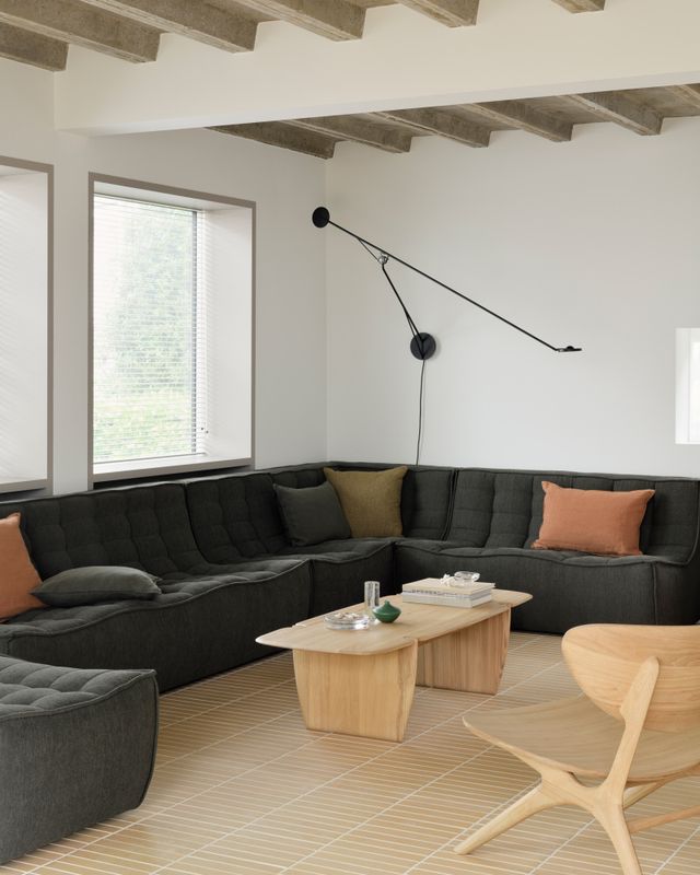 N701 modulsofa 3 seter mose Ethnicraft