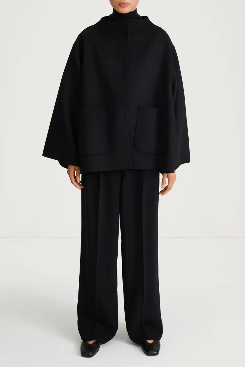 TRITSIS WITH POCKETS JACKET - BLACK/ Stylein