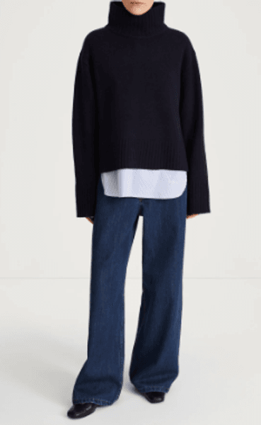 Hovedbilde HILARY SWEATER - NAVY/ Stylein