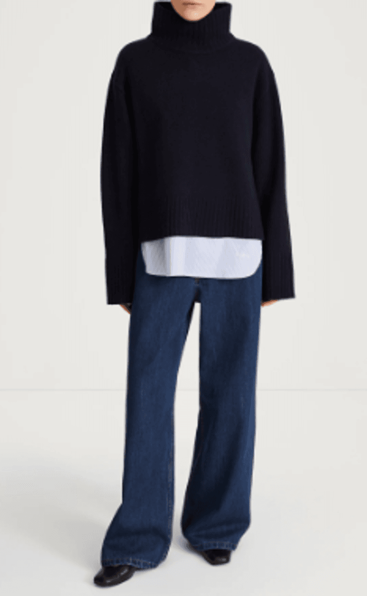 HILARY SWEATER - NAVY/ Stylein