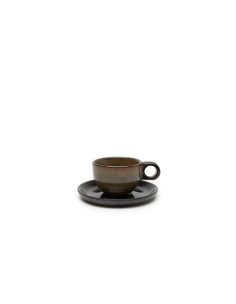 Hovedbilde Coffee Cup + Saucer Indi Grey Surface/ Serax