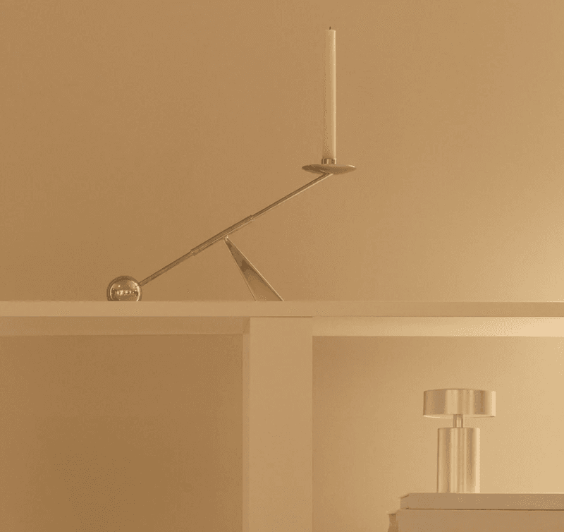 Interconnect Candle Holder w42,5 Stainless Steel AUDO Copenhagen