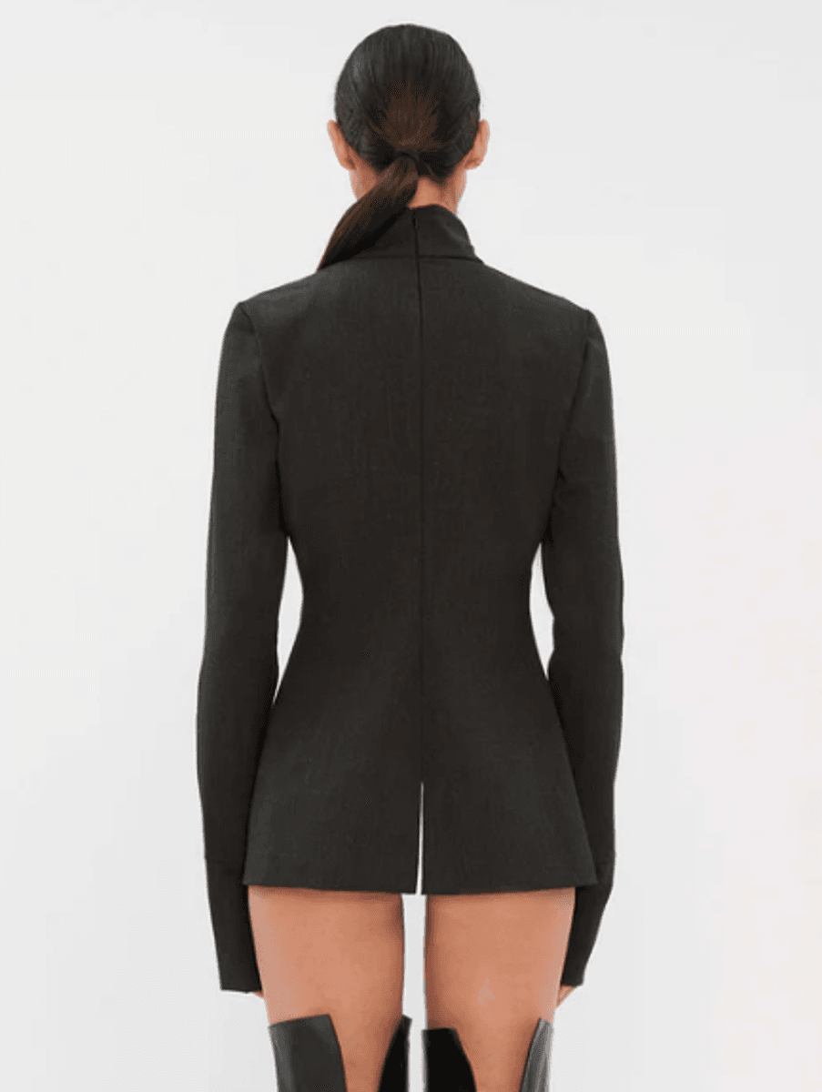 CLIO - WOOL TOP WITH LONG SLEEVES BLACK/ TheLatest