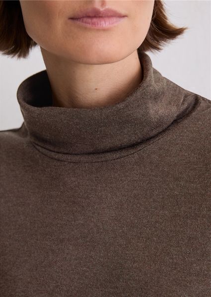 Hovedbilde High neck long sleeve shaded brown melange/ Marc ...
