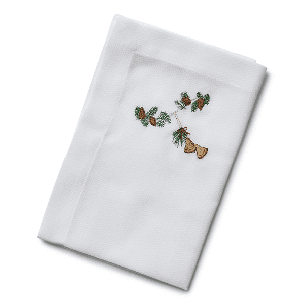 Hovedbilde Juleserviet med juleklokker/ Langkilde&søn