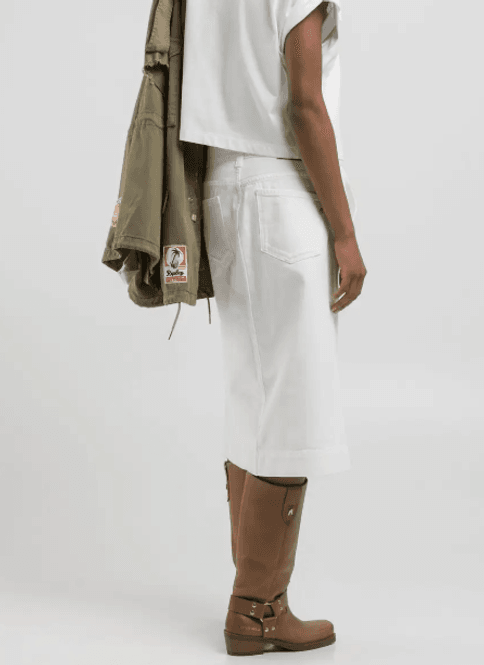 Hovedbilde WHITE DENIM MIDI SKIRT/ Replay