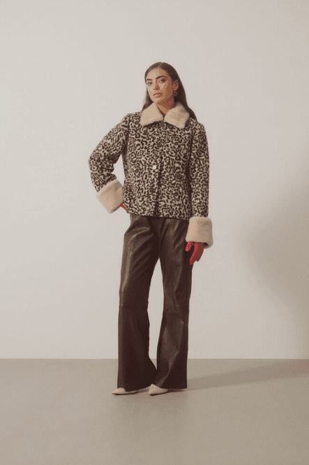 Hovedbilde Culture CUGIA JACKET - LEOPARD - Black
