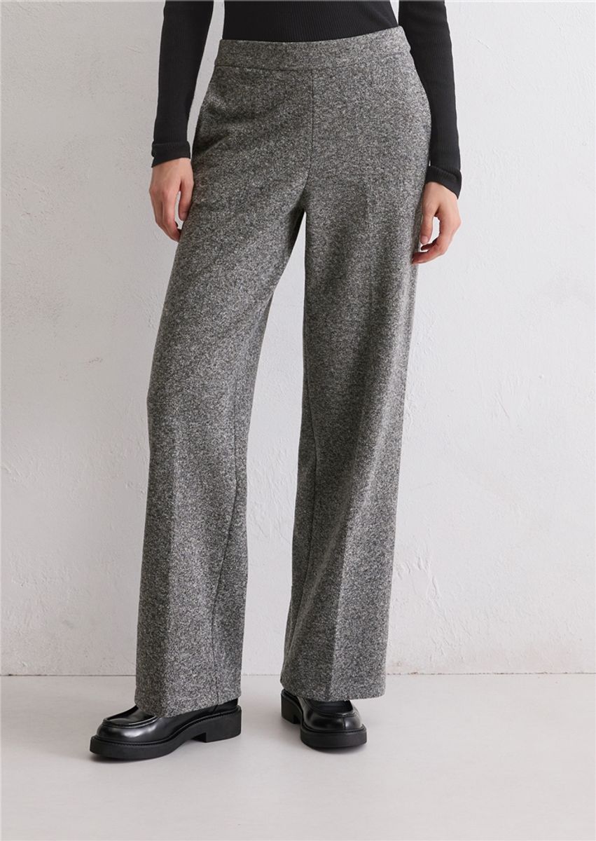 Tweed jersey trousers/ Marc O'Polo