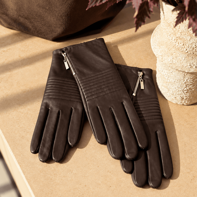 Hovedbilde BTF Sienna Leather Gloves - Coffee brown