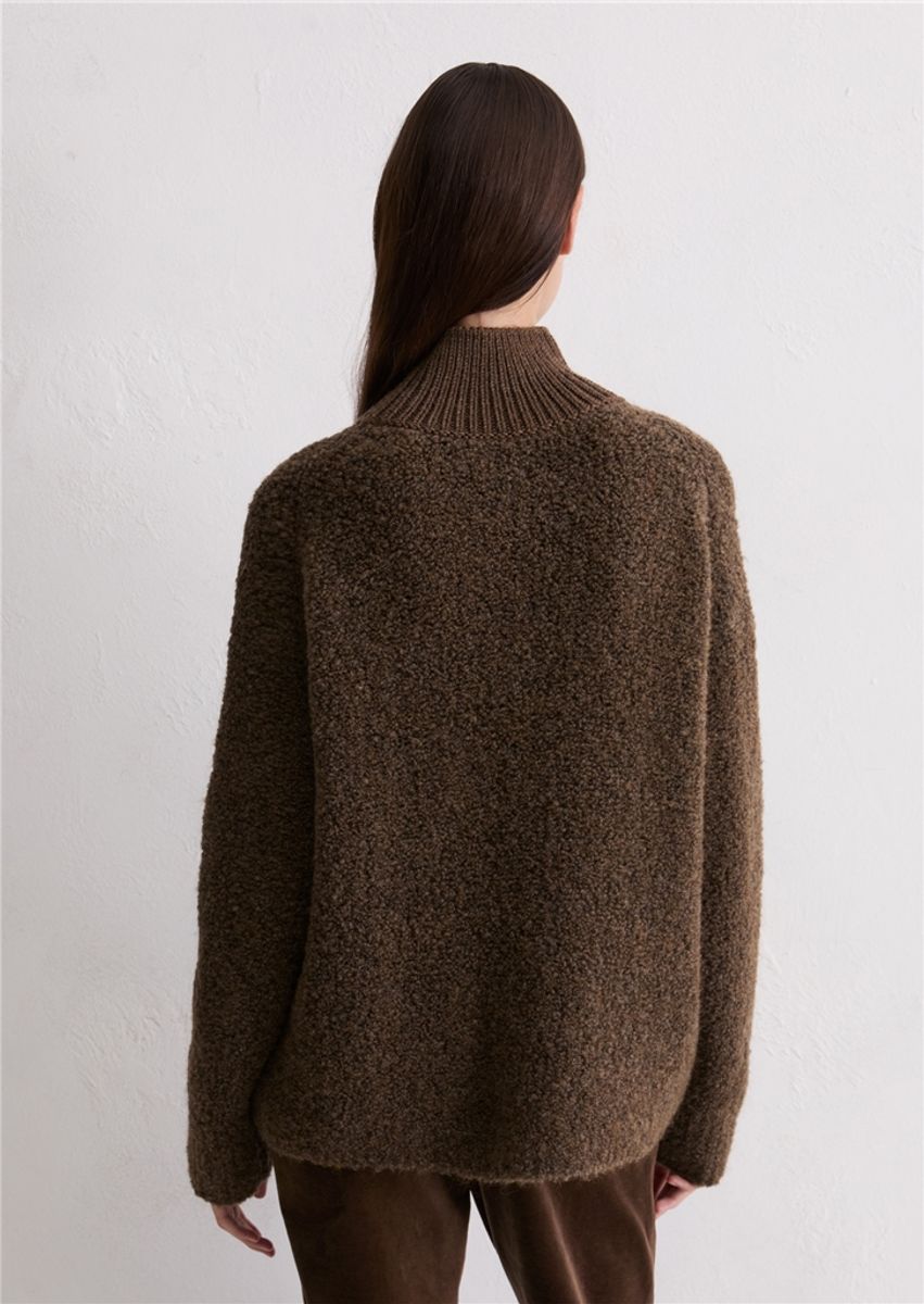 Bouclé sweater brown melange/ Marc O`polo