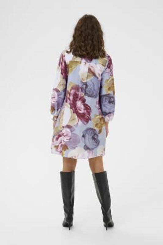 Culture CUmagna short dress - Blue//Pink/Yellow Flower