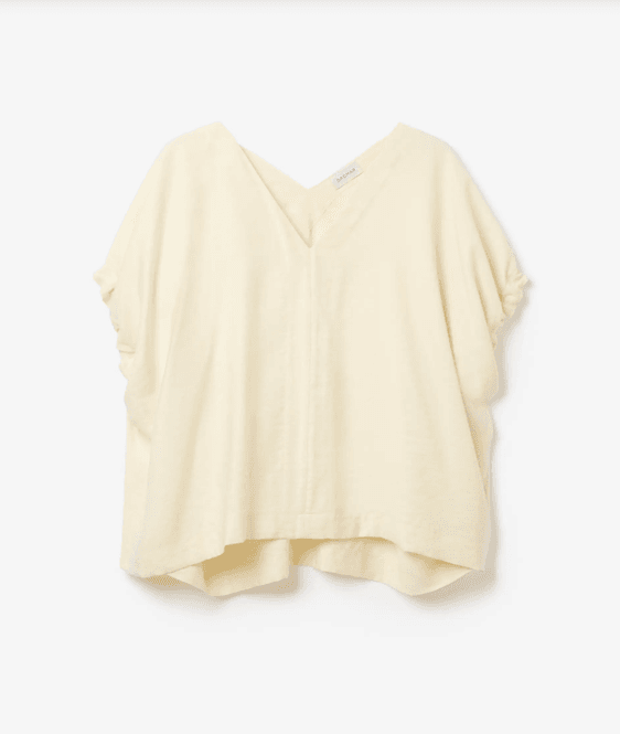 Hovedbilde Dagmar Rouched v-neck top - Off White