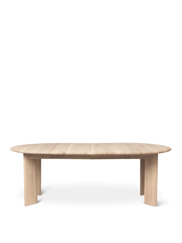 Bevel Table Extendable x2 - White Oiled Oak
