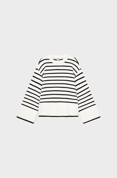 Hovedbilde Adoni Knitted Sweater Black Stripe/ Twist&Tango
