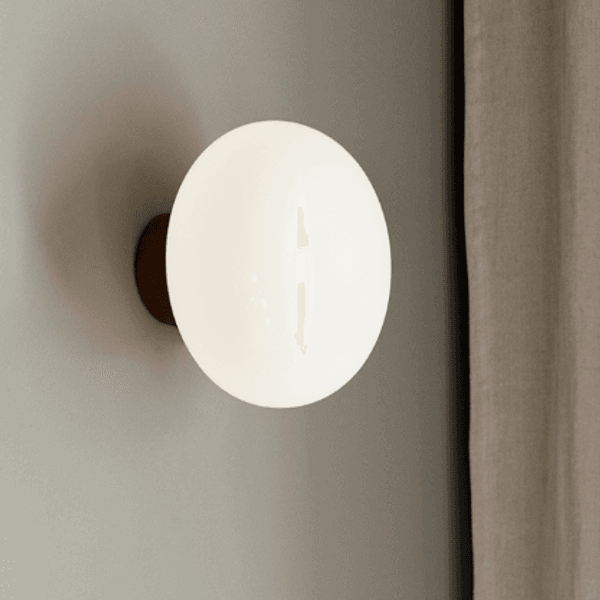 Hovedbilde Karl-Johan Wall Lamp, Smoked oak w. WH Opal ...