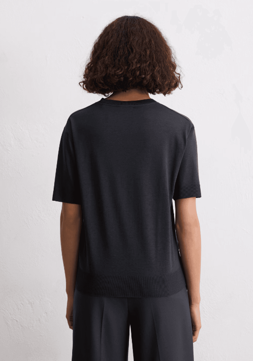 Tencel T-shirts short sleeve Deep night blue/ Marc O' Polo