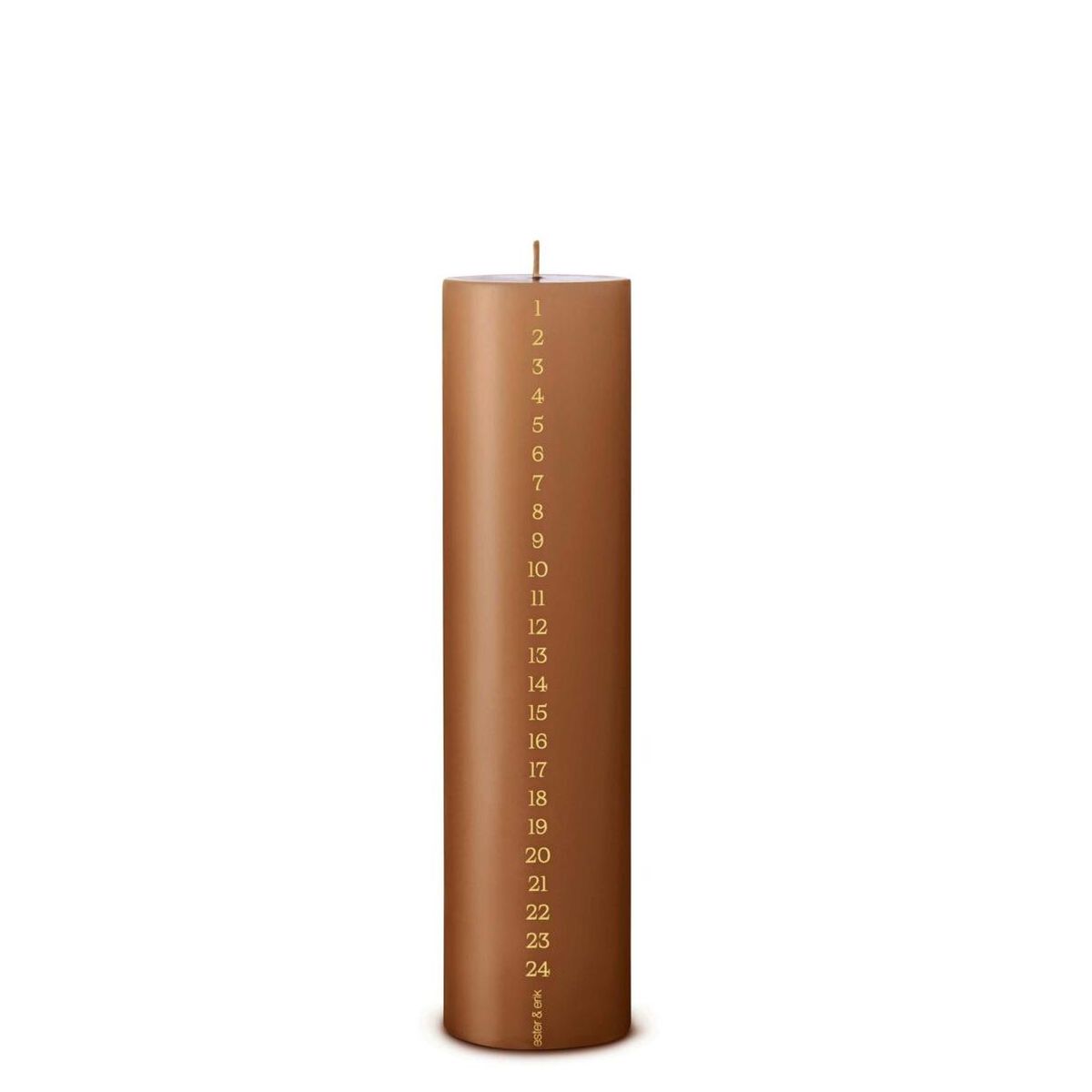 Kalenderlys raw toffee. Ester & Erik