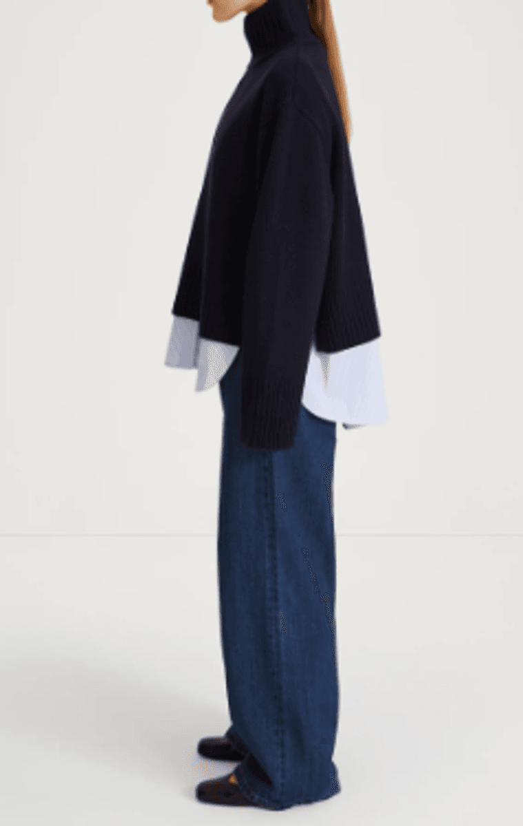 HILARY SWEATER - NAVY/ Stylein