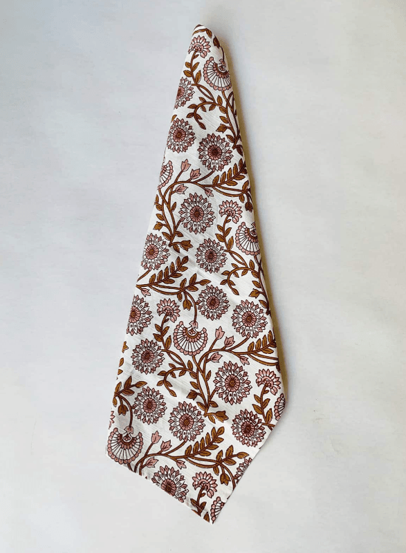 Kjøkkenhåndkle 50×70 cm brun/rosa blomster/ Trend Design