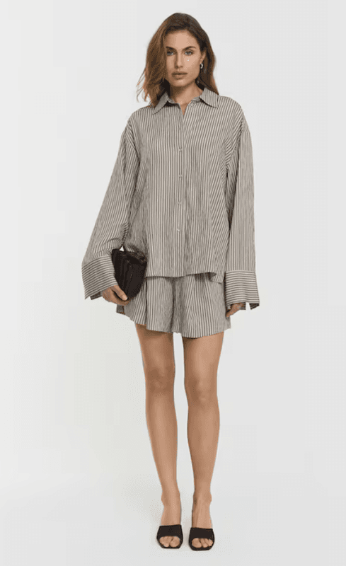Arwa Shirt Navy Beige Stripe/ Twist&Tango