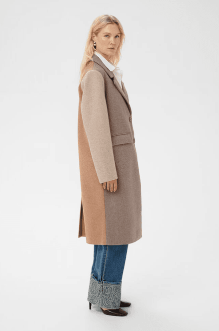 Hovedbilde Culture CUrivala Palona Long Coat - Dune Mix - ...