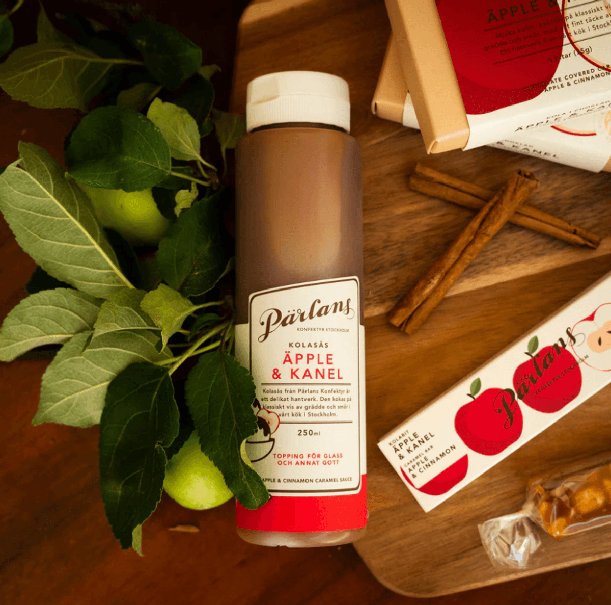caramel sauce APPLE & CINNAMON squeeze/ Pärlans