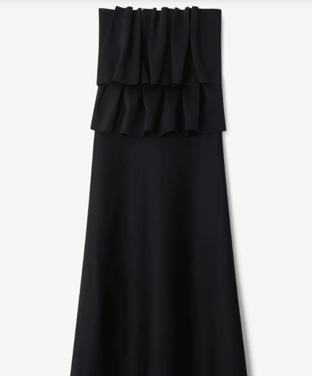 Sculpted tube dress black/ Dagmar