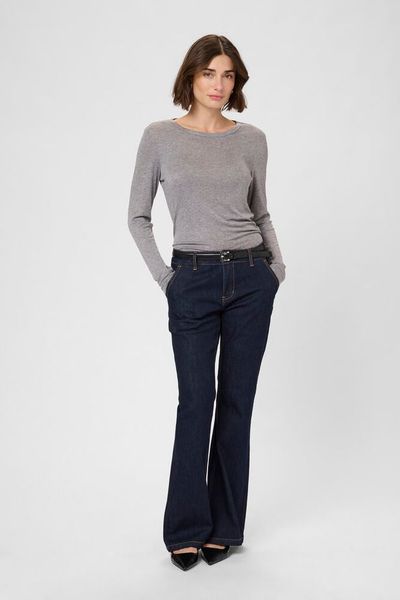 Hovedbilde CUalthea Wool LS ON Tshirt Mid Grey Melange/ ...