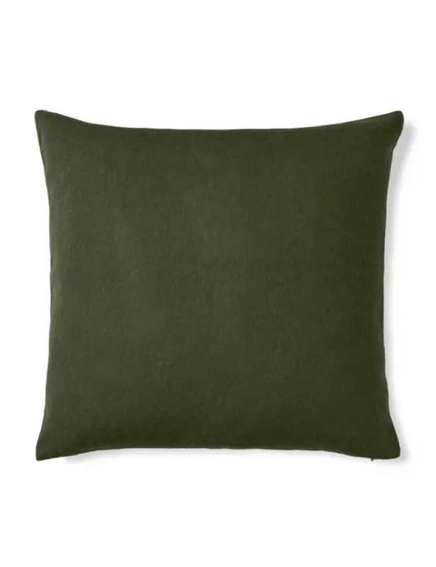 Classic cushion 50x50cm ensfarget putetrekk, Bottle green/ Elvan