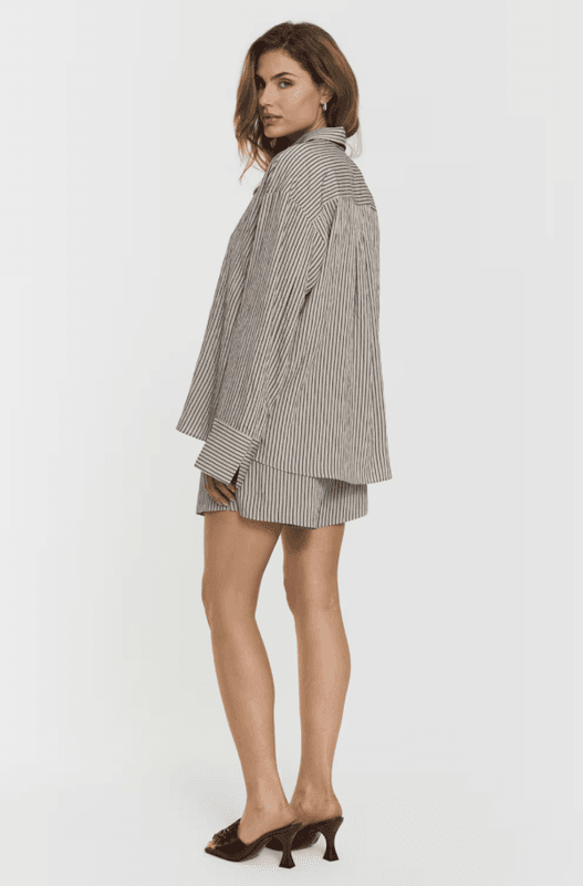 Arwa Shirt Navy Beige Stripe/ Twist&Tango