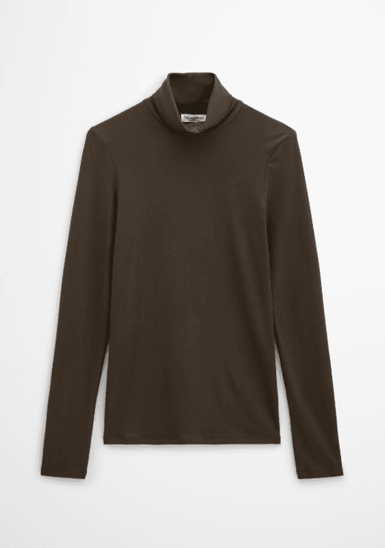 Marc O`Polo Slim-Fit Long-Sleeve Turtleneck - Burnt Coffee