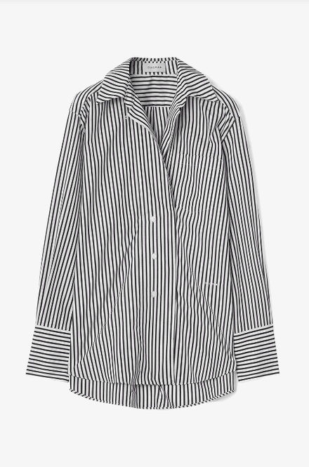 Hovedbilde ASYMMETRIC SHIRT BLACK WHITE/ Dagmar