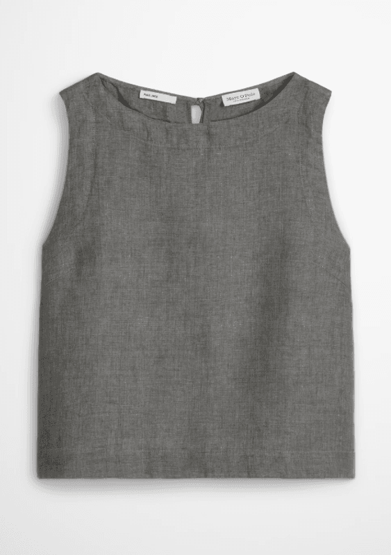 Marc O`Polo linen blouse - Slate Grey Melange