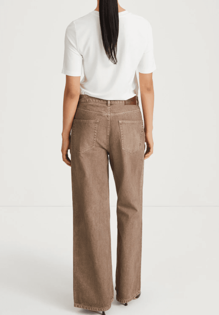 KAYNE WIDE-LEG DENIM BROWN/ Stylein