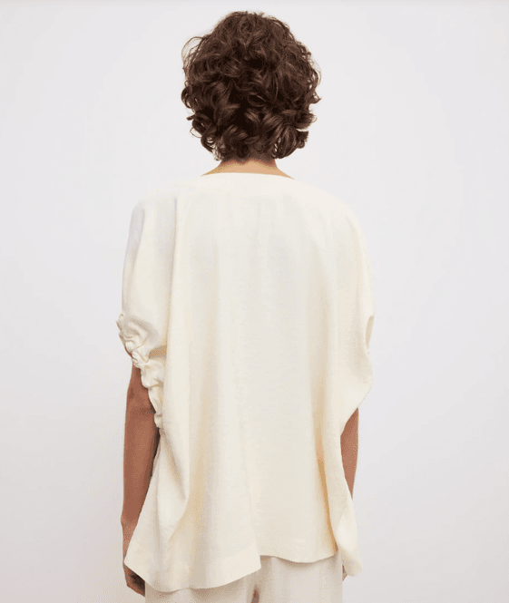 Hovedbilde Dagmar Rouched v-neck top - Off White