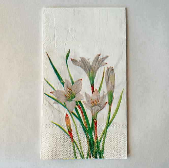Hovedbilde Trend Serviett Hvit blomst 33×40 cm