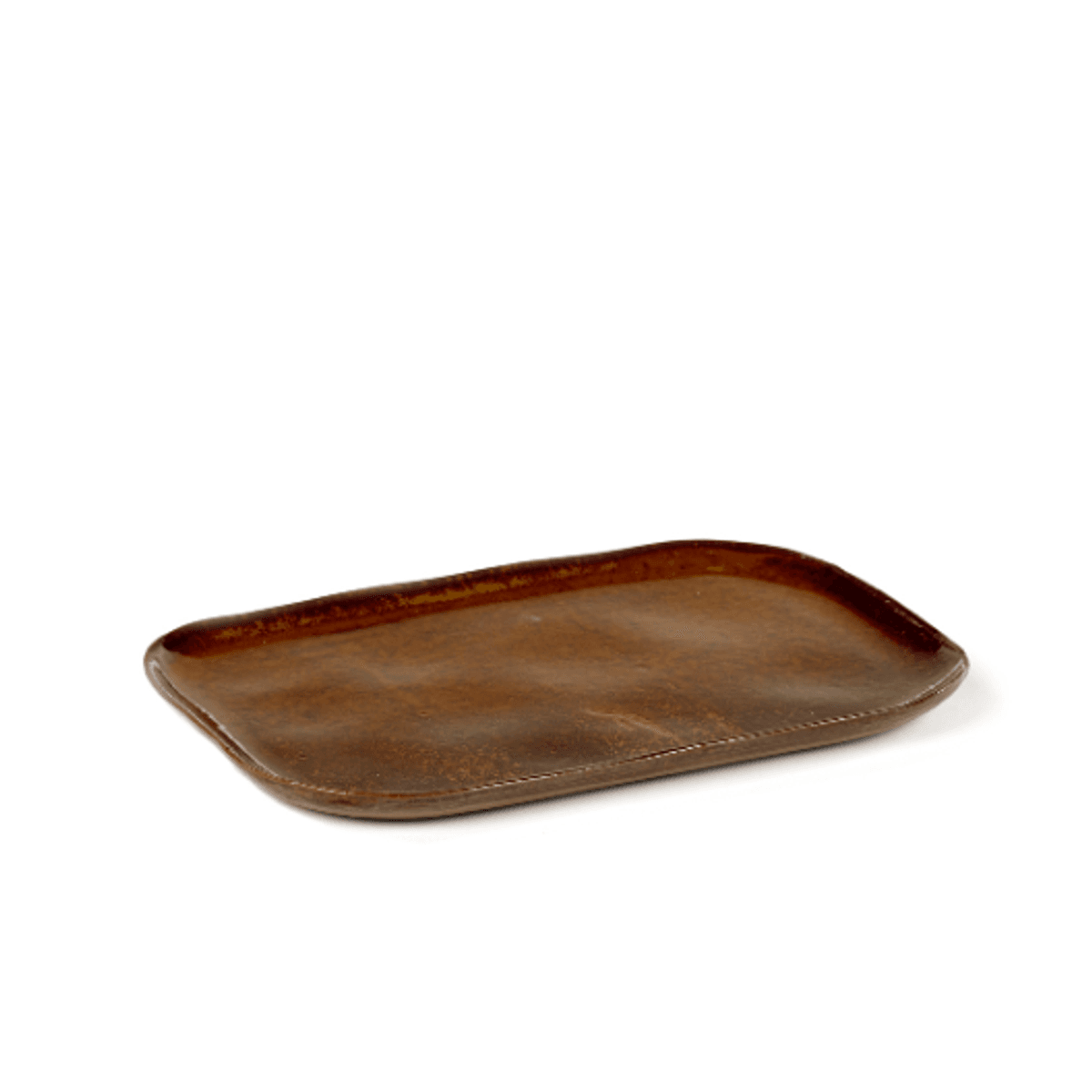 Plate Rectangular N°2 L Ocher/brown/ Serax